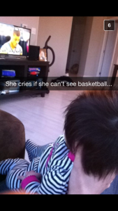 Allie enjoyed some March Madness